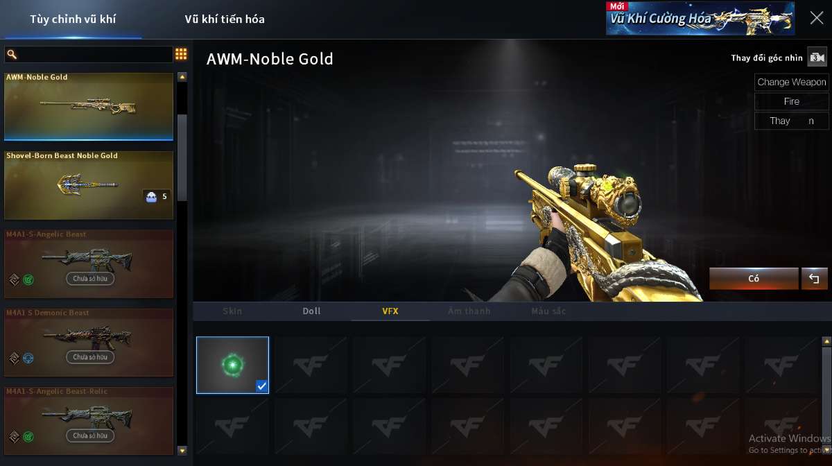 shop acc cf uy tin gia re